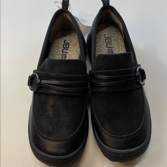 JBU by Jambu Black Slip-On Comfort Loafers Womens Shoes Memory Foam Sz 6 - Picture 1 of 7